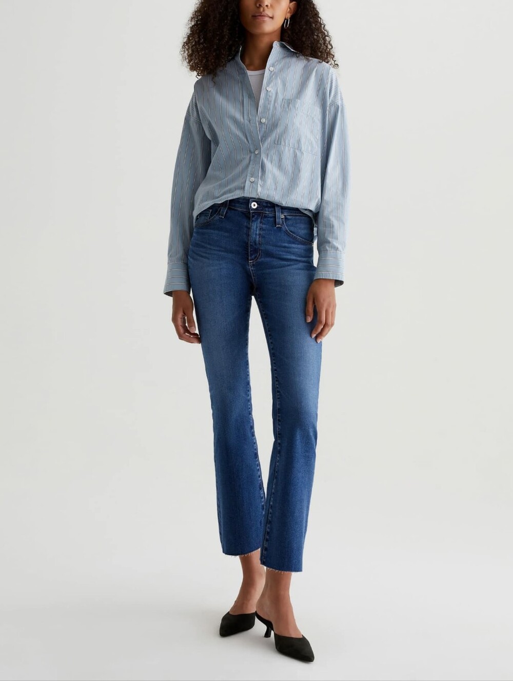 AG Adriano Goldschmied Farrah Boot Crop High-Rise Fit Jeans Size 30